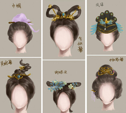古代的女性人物发型造型设计参考
