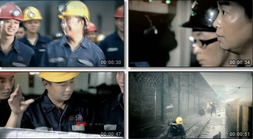 煤矿工人工作情况实拍片段